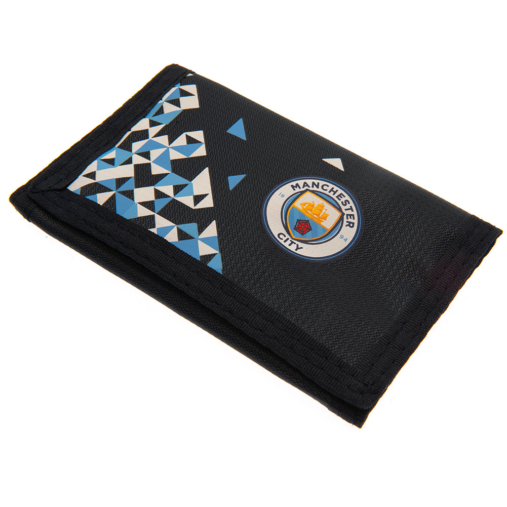 Manchester City FC - Nylon Wallet P - Men's - Approx 12cm x 8cm closed