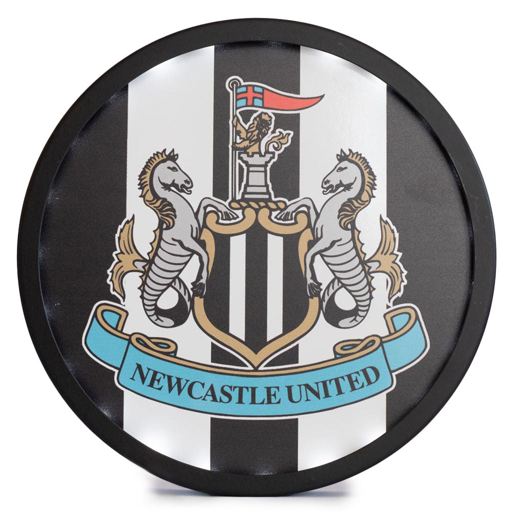 Newcastle United FC - Metal LED Logo Sign - New Metal Signs