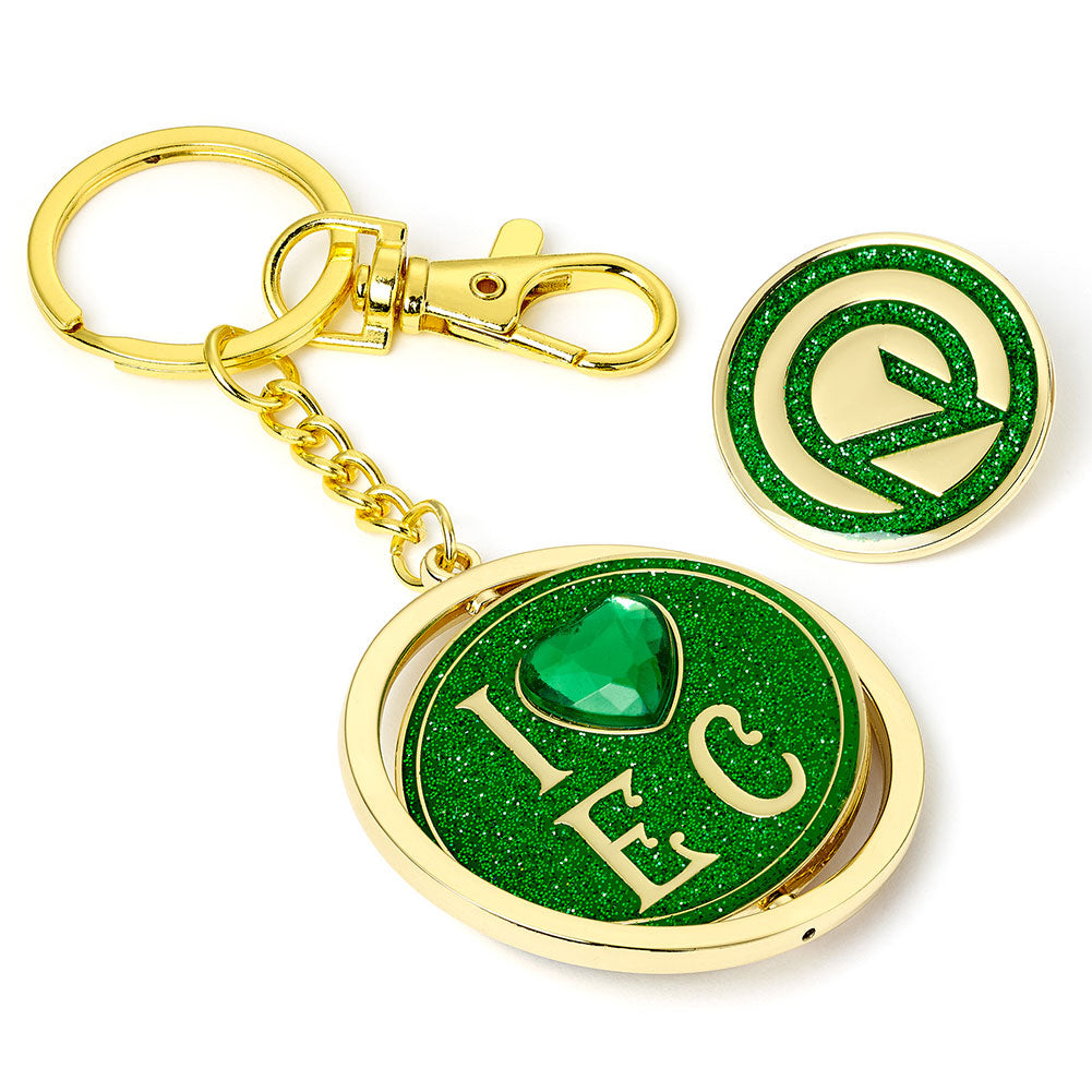 Wicked - I Love Emerald - keyrings - Badge approx 30mm x 30mm - New Ke
