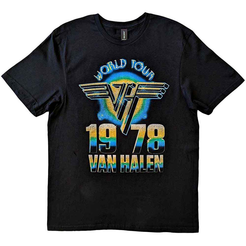 VAN HALEN - WORLD TOUR '78 - tshirt - Medium - Unisex - New T Shirt