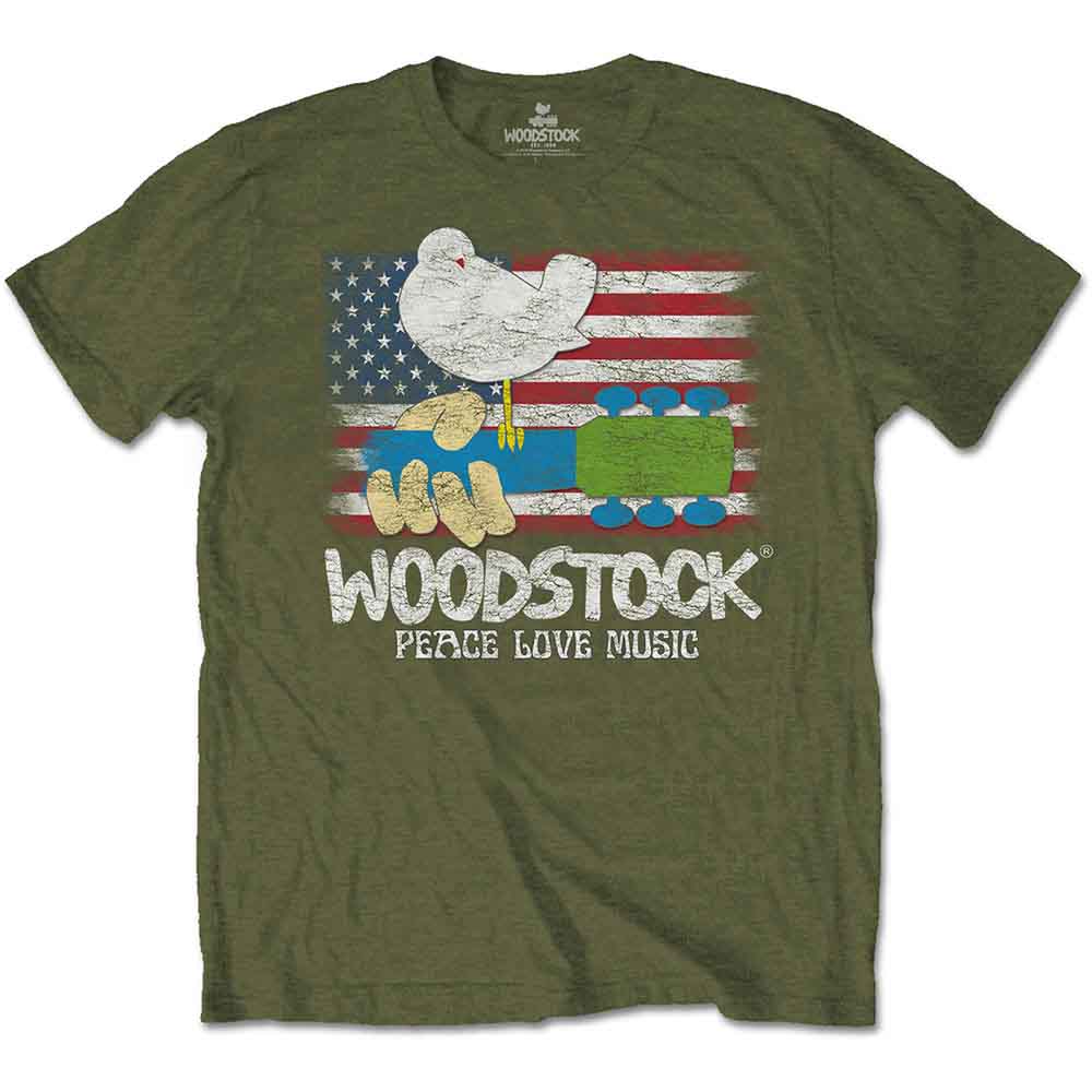 Woodstock - tshirt - Unisex - Large - Short Sleeves - Flag