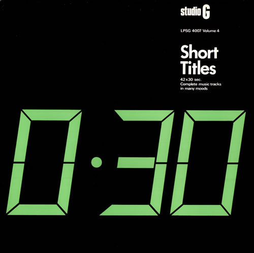 James Asher - Short Titles Volume 4 - Used Vinyl Record