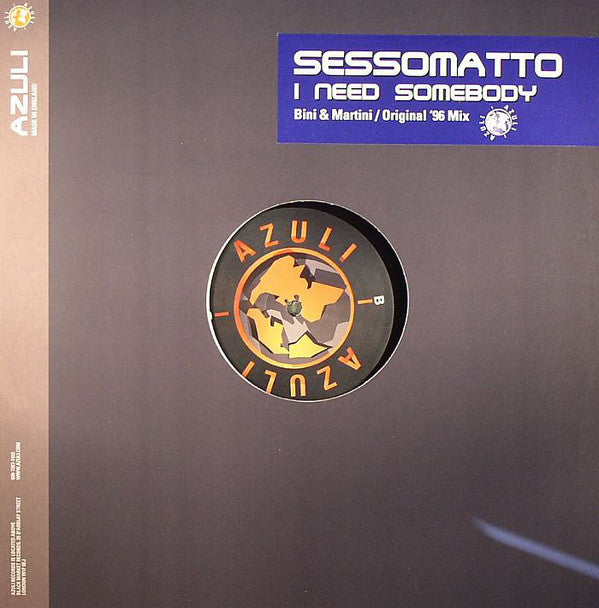 Sessomatto - I Need Somebody - Used Vinyl Record 12"