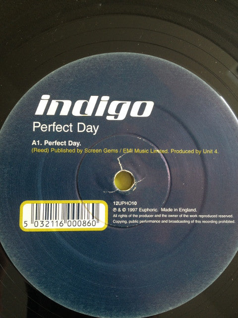 Indigo - Perfect Day - Used Vinyl Record 12"