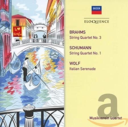 MUSIKVEREIN QUARTET - BRAHMS SCHUMANN & WOLF QTETS - CD