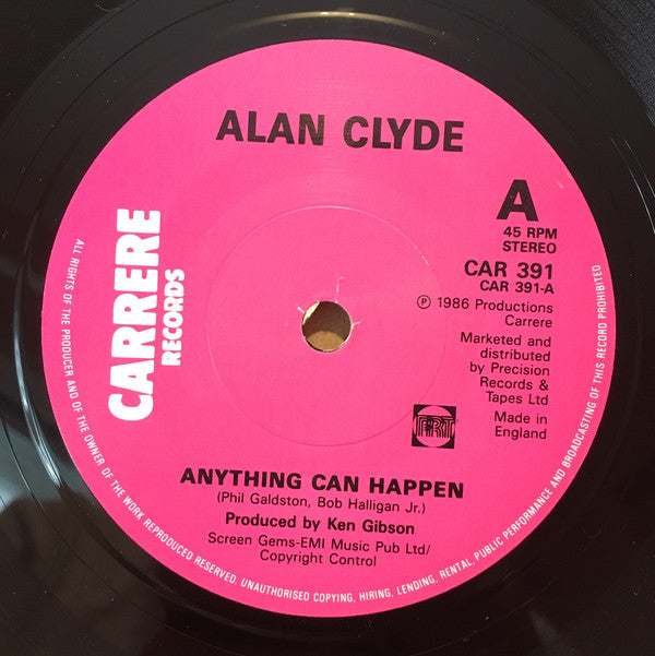 Alan Clyde - Anything Can Happen / I Wish It Was You - Used Vinyl Rec
