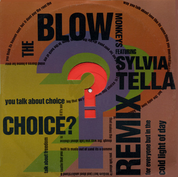 Blow Monkeys - Choice? Remix - Used Vinyl Record 12"