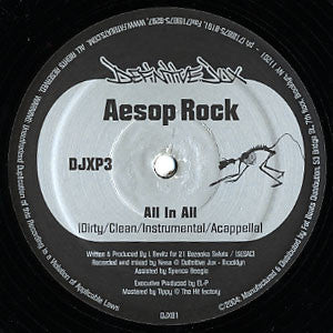Aesop Rock - All In All / Make News / Bazooka, Chameleon, Robot - New