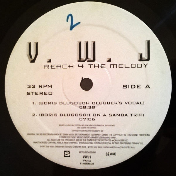 Victoria Wilson-Jame - Reach 4 The Melody - Used Vinyl Record 12"