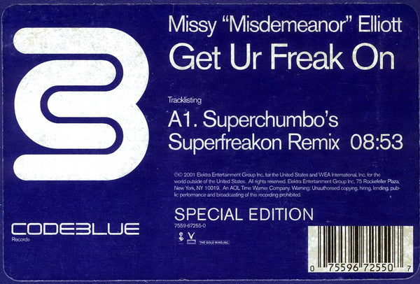 Missy Elliott - Get Ur Freak On - Used Vinyl Record 12"