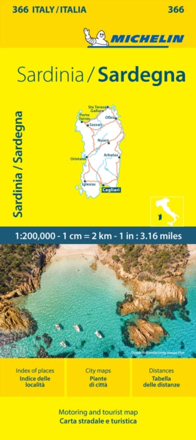 Michelin - Sardinia - Local Map 366 : Map - New Sheet map