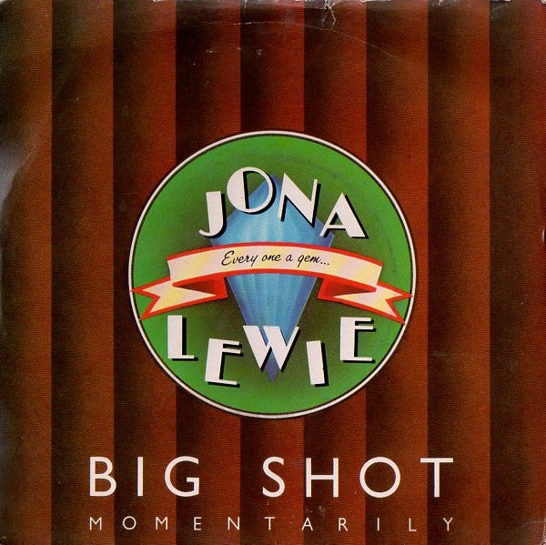Jona Lewie - Big Shot - Momentarily - Used Vinyl Record 7"