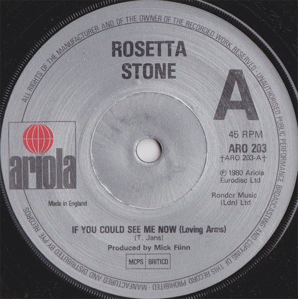 Rosetta Stone - If You Could See Me Now (Loving Arms) - Used Vinyl Reco