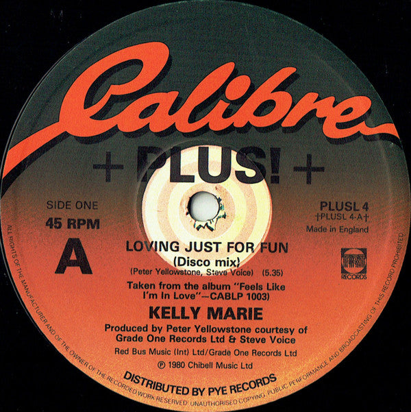 Kelly Marie - Loving Just For Fun - Used Vinyl Record 12"