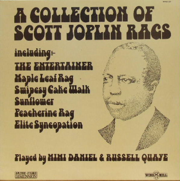 Mimi Daniel - A Collection Of Scott Joplin Rags - Used Vinyl Record