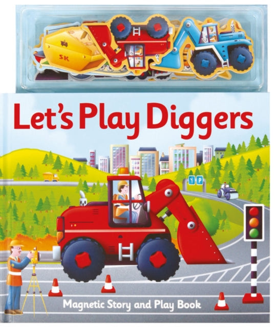 Alfie Clover - Magnetic Let's Play Diggers - Hardback
