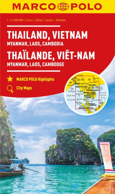Marco Polo - Thailand, Vietnam, Laos, Cambodia Map - New Sheet map