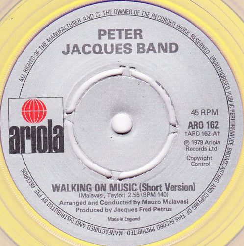 Peter Jacques Band - Walking On Music - Used Vinyl Record 7"