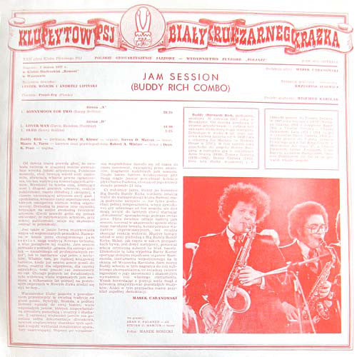 Buddy Rich Combo - Jam Session - Used Vinyl Record