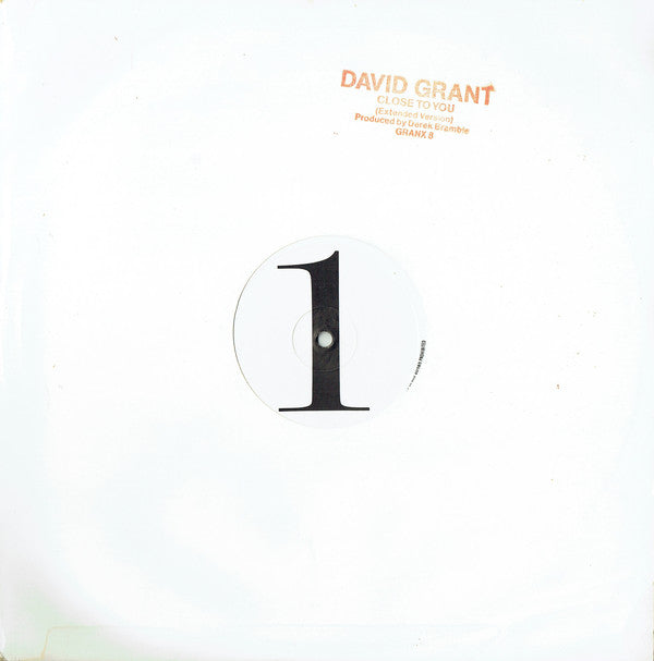 David Grant - Close To You (Extended Version) - Used Vinyl Re