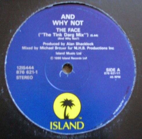 And Why Not? - Face - Used Vinyl Record 12"