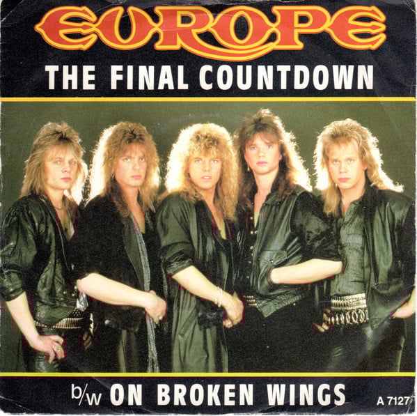 Europe - Final Countdown b/w Broken Wings - Used Vinyl Record 7"