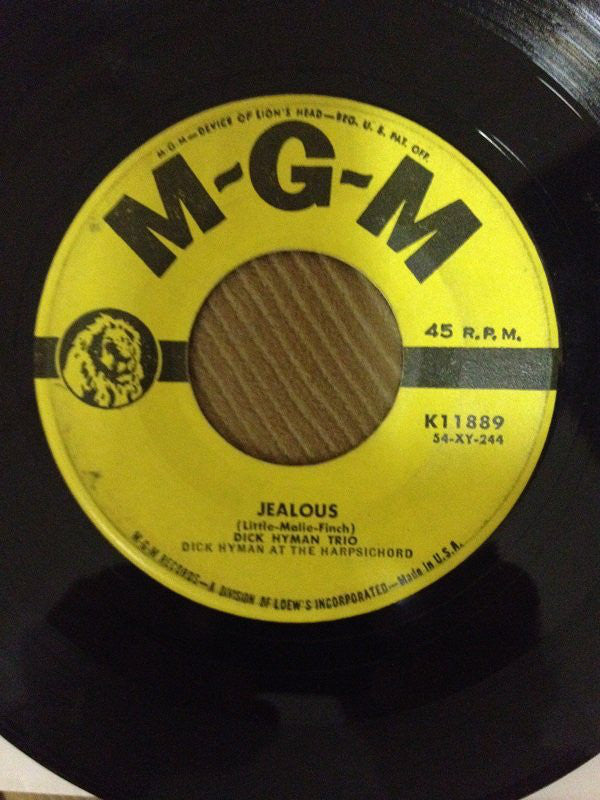 Dick Hyman Trio - Jealous - Used Vinyl Record 7"