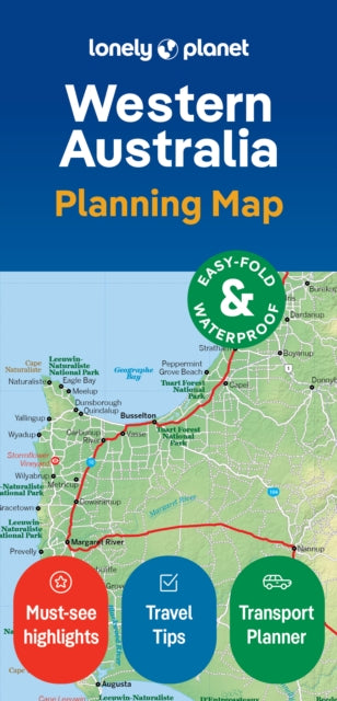 Lonely Planet - Western Australia Planning Map - New Sheet map
