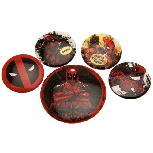 Deadpool - Button Badge Set - Badges