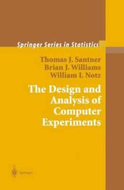 Santner - Design and Analysis of Computer Experiments - New paperback