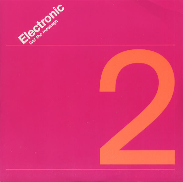 Electronic - Get The Message - Used Vinyl Record 7"