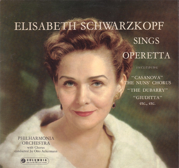 Elisabeth Schwarzkop - Sings Operetta - Used Vinyl Record