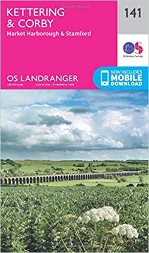 Ordnance Survey - Kettering & Corby : 141 - New Sheet map