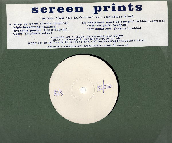 Screen Prints - Noises From The Darkroom - Used Vinyl Record 10"