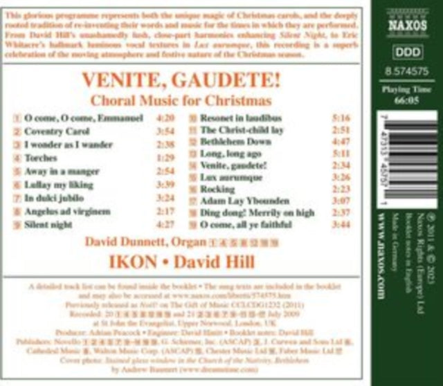 DUNNETT/IKON/HILL - VENITE GAUDETE! - CD