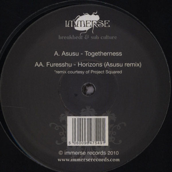 Asusu - Togetherness / Horizons ( Remix) - New Vinyl Record 12"