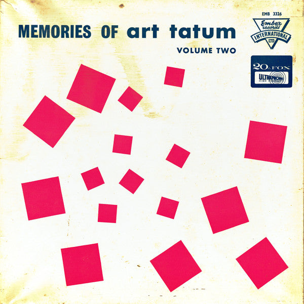 Art Tatum - Memories Of Volume Two - Used Vinyl Record