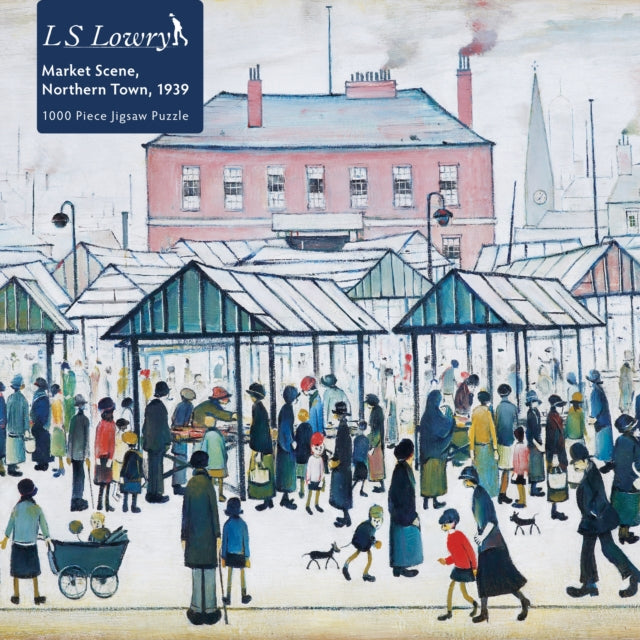 Flame Tree Studio - Adult Jigsaw Puzzle L.S. Lowry: Market Scene, Nort