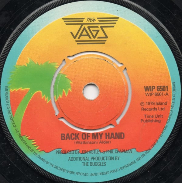 Jags - Back Of My Hand - Used Vinyl Record 7"