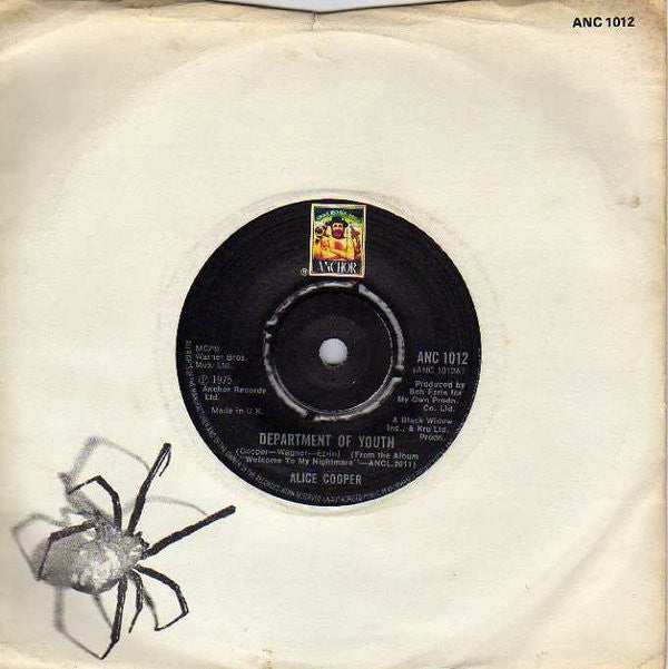 Alice Cooper - Department Of Youth / Cold Ethyl - Used Vinyl Record 7