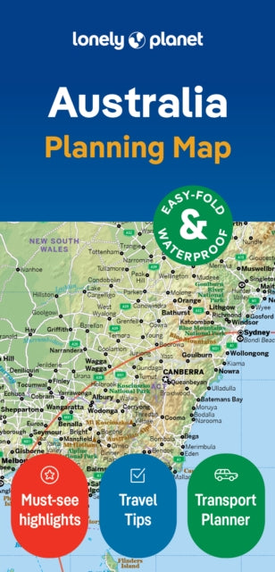 Lonely Planet - Australia Planning Map - New Sheet map