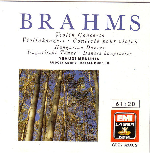 Johannes Brahms - Violin Concerto - Hungarian Dances - Used CD