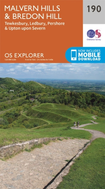 Ordnance Survey - Malvern Hills and Bredon Hill : 190 - New Sheet map