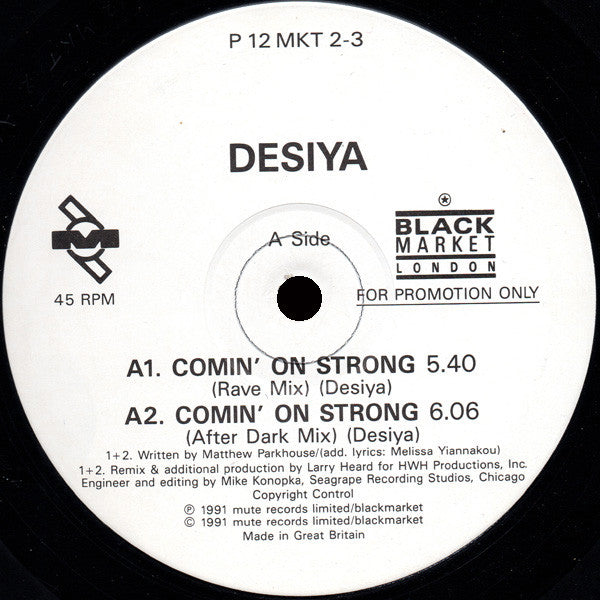 Desiya - Comin On Strong - Used Vinyl Record 12"