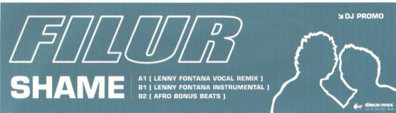 Filur - Shame (Lenny Fontana Remixes) - Used Vinyl Record 12"