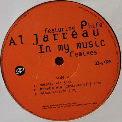 Al Jarreau - In My Music - Used Vinyl Record 12"