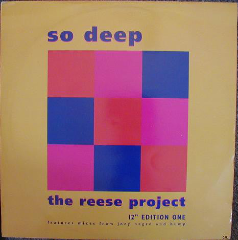 Reese Project - So Deep (12" Edition One) - Used Vinyl Record 12"