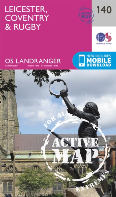 Ordnance Survey - Leicester, Coventry & Rugby : 140 - New Sheet map