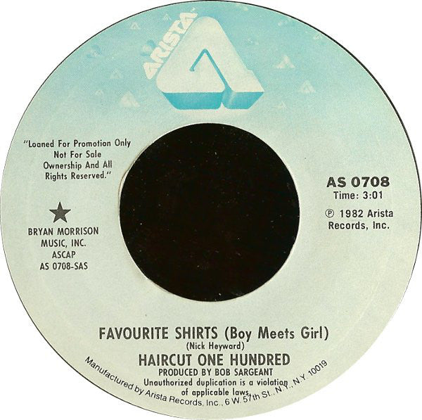 Haircut One Hundred - Favourite Shirts (Boy Meets Girl) - Use
