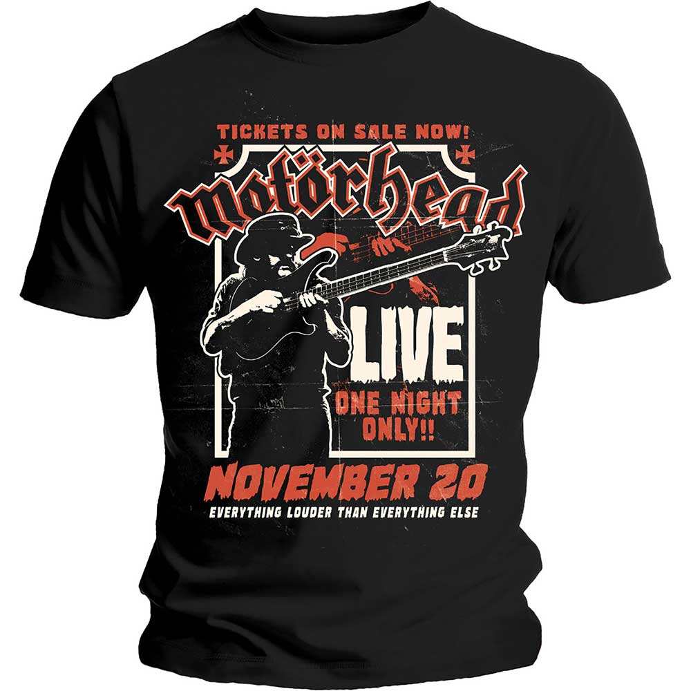 Motorhead - tshirt - Unisex - Short Sleeves - Large